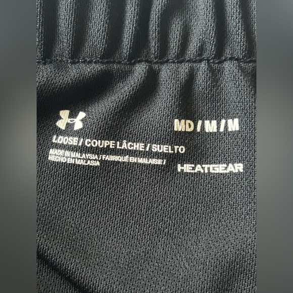 Under Armour Black HeatGear Compression Lined Running Shorts Size Medium - Picture 5 of 6